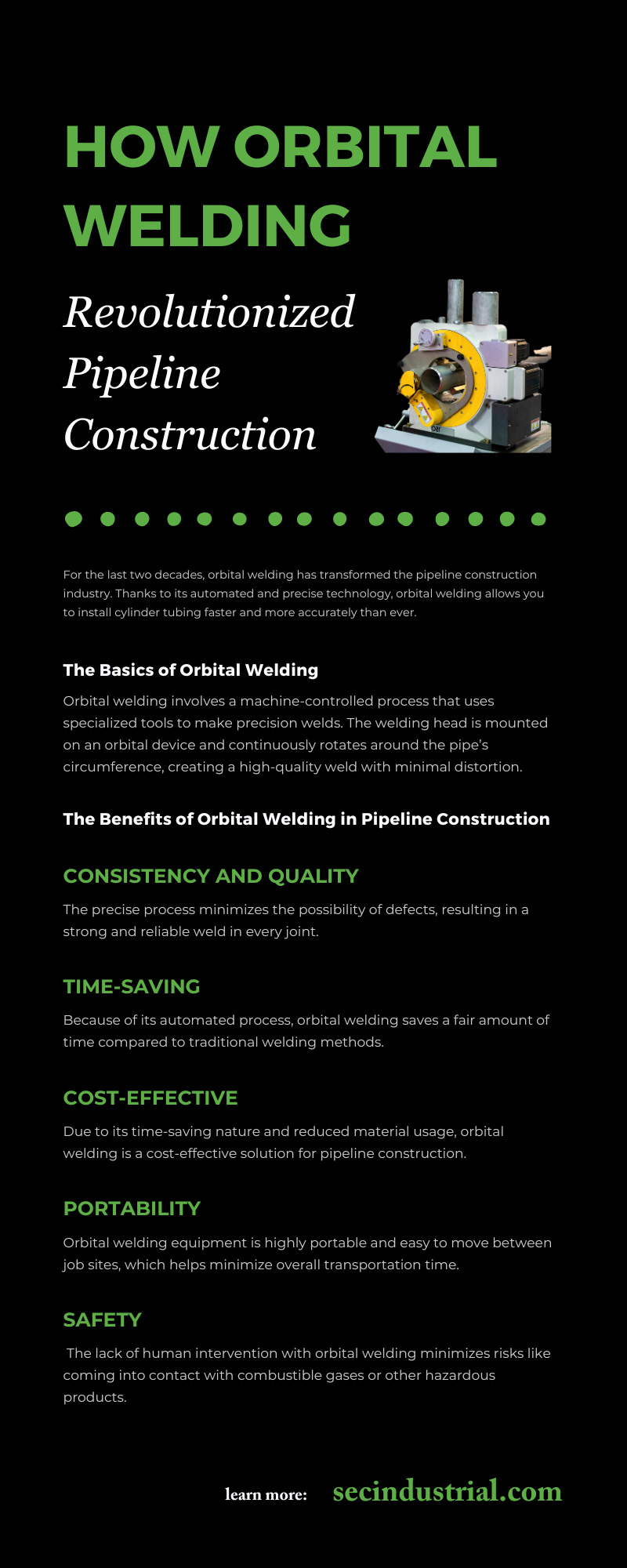 How Orbital Welding Revolutionized Pipeline Construction